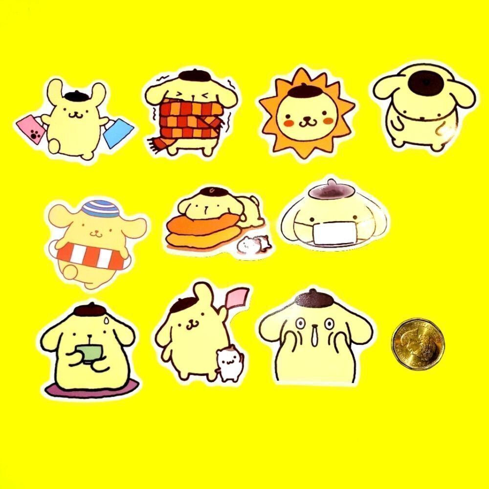 3/$20 Brand New 10x Pompompurin Waterproof Stickers #3